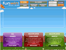 Tablet Screenshot of portal.funwin.com